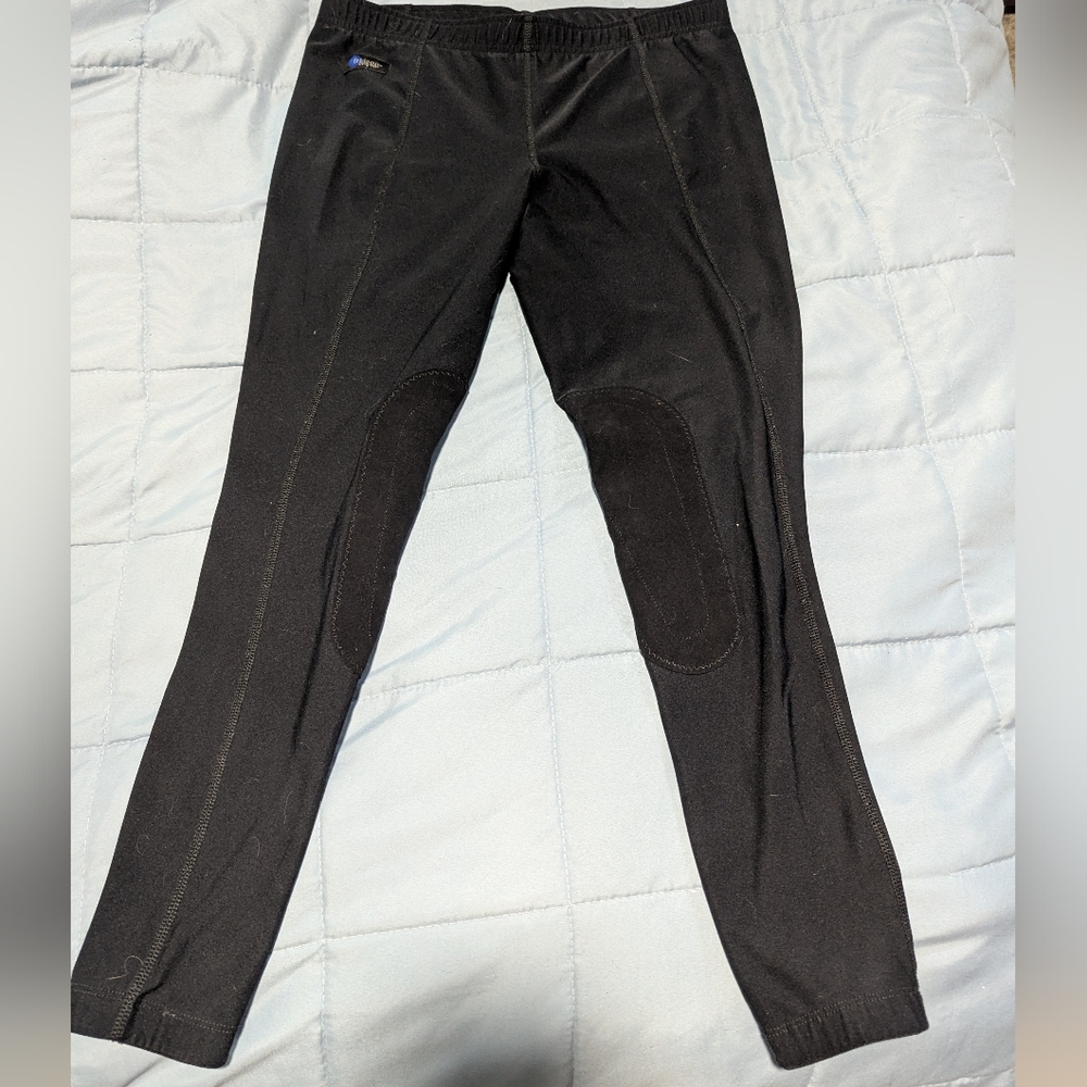 Riding Tights With Knee Patches, black XL